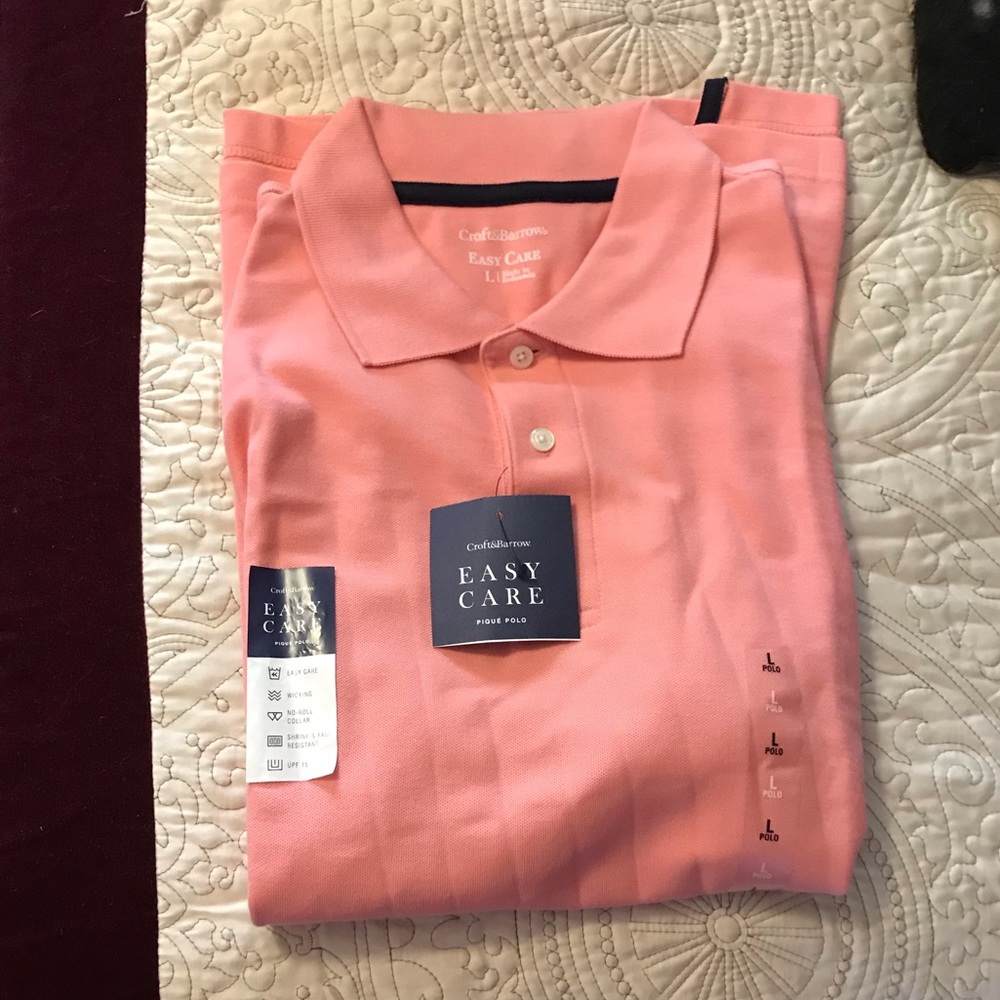 Men’s large Croft & Barrow Polo shirt NWT